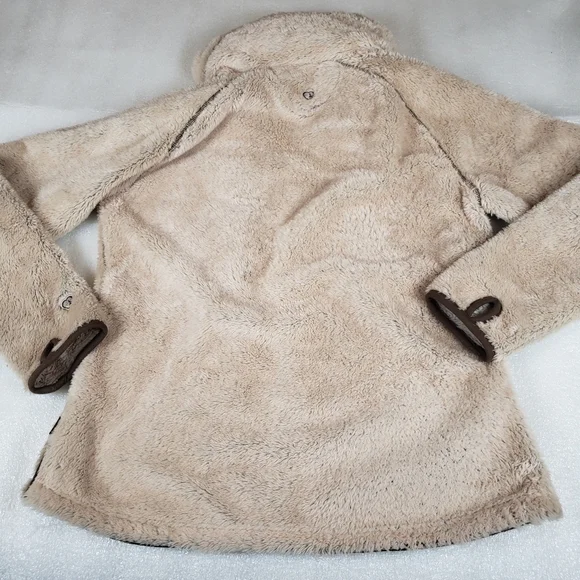 Kuhl Flight Fleece Jacket - Women's Large Stowaway Hood Hooded Full Zip Hiking - Picture 10 of 11